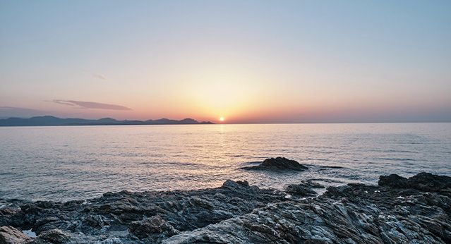 Sonnenuntergang am Meer